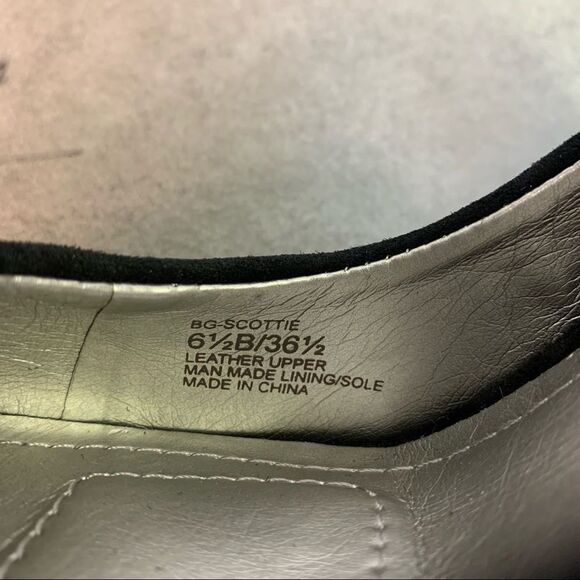 𝅺bcbgeneration BG-Scottie Black Suede bead Embellished High heel pumps size 6.5 - Picture 8 of 10